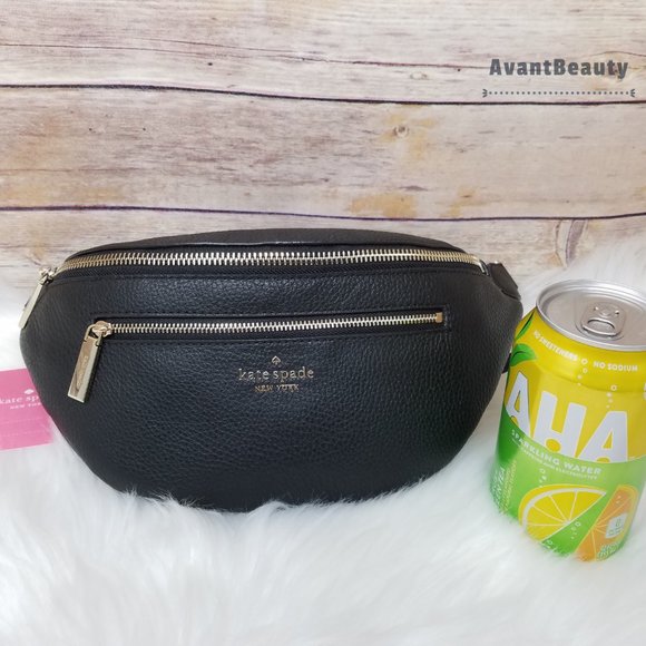 Kate Spade Belt Bag Leila Black Leather Fanny Bag leather nwt main image 4